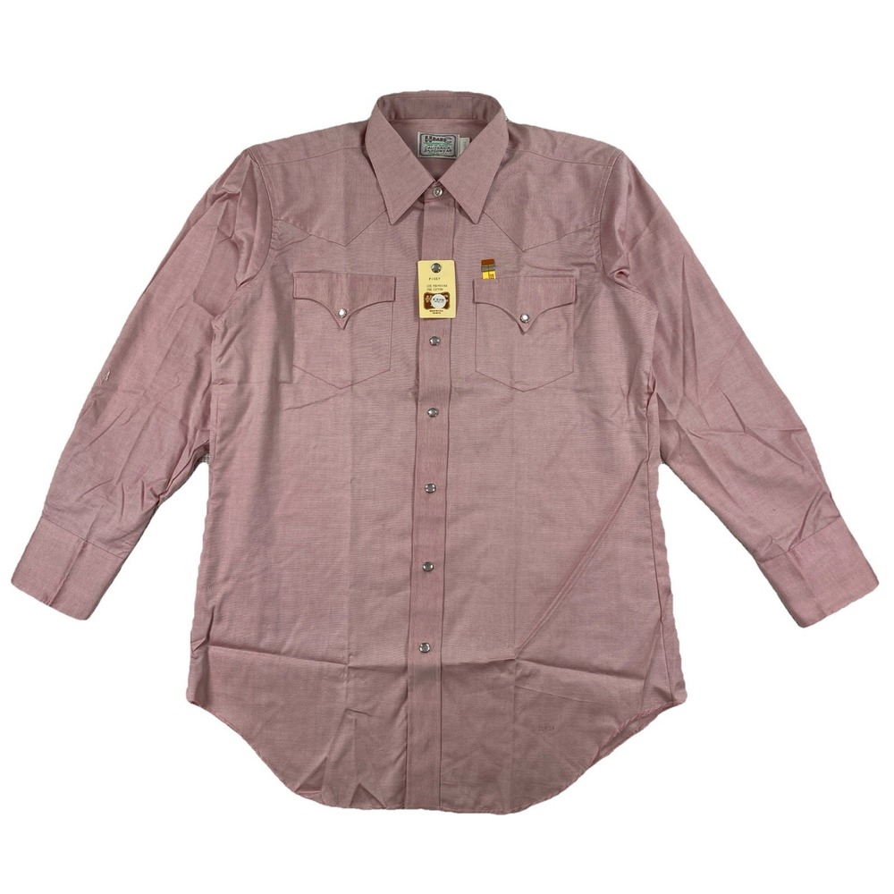Vintage H Bar C Ranchwear Western Pearl Snap Shirt Men's 16‎ 1/2 34 USA NWT